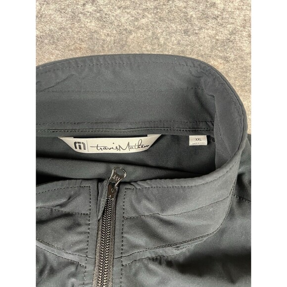 Travis Mathew Golf Jacket Missing Snap Hood Black Size XXL - Picture 2 of 9